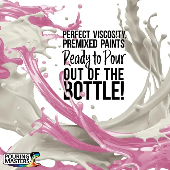 Pouring Masters Bubble Gum Pink Ready to Pour Acrylic Pouring Paint - Premium 32-Ounce Pre-Mixed Fluid Acrylic Paint - Fluid Art Supplies for Canvas, Wood, Paper, Tile & Rocks {2}