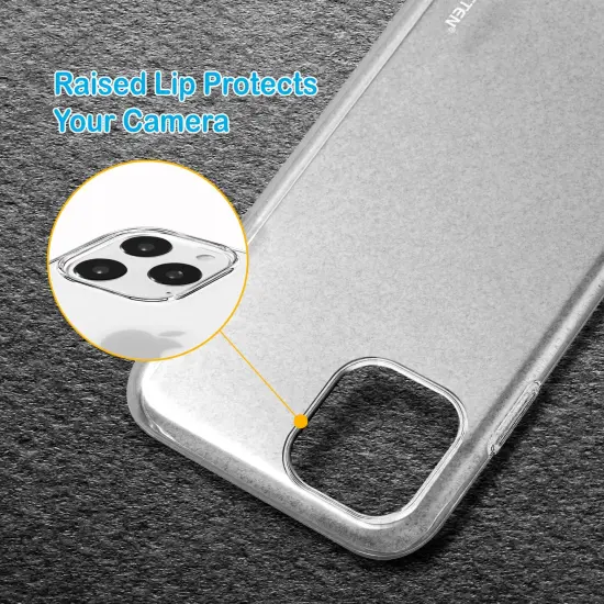 Insten Ultra Slim Soft TPU Rubber Protective Cover Compatible with iPhone 11 Pro Max 6.5" [Reinforced Camera Lens Protection / Shock-Resistant] Clear {3}