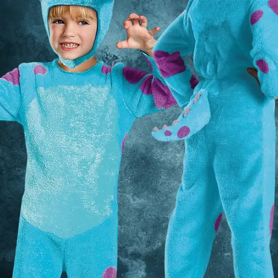 Toddler Boys Sulley Costume from Monsters University with Tail and Headpiece {4}