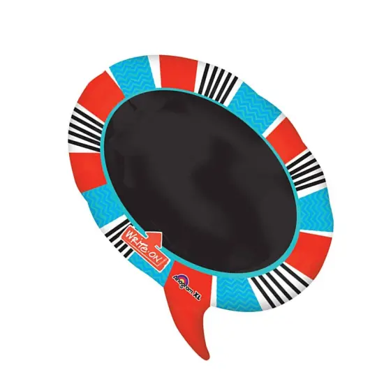 Anagram&reg; 28 Inch Red Blue Word Bubble Balloon {2}