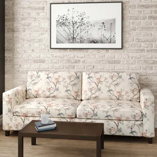 Peach - Coral & Peach,Pink Floral Upholstery Fabric 54 Inches" {3}