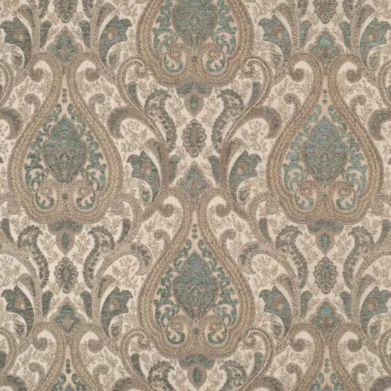 Sarah Upholstery & Drapery Fabric 100% Polyester, 54" Wide with Elegant Pattern Repeat Royalty {1}