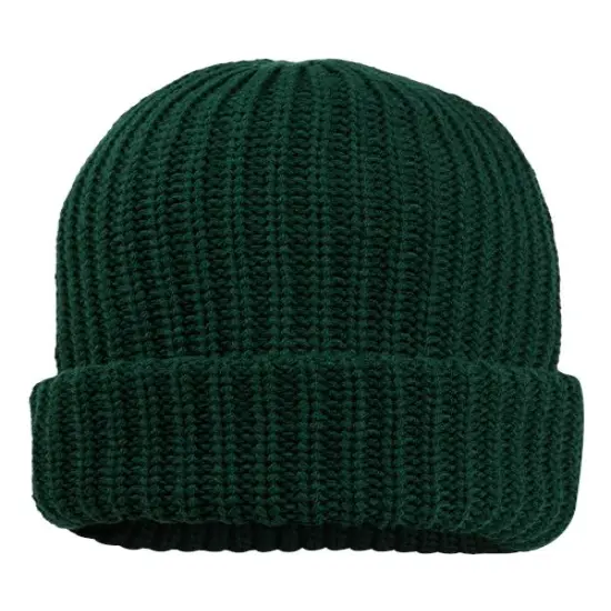 Sportsman&reg; Chunky Cuffed Beanie Warm & Cozy Fit Forest Green {1}