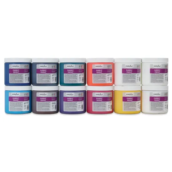 Handy Art Fabric Paint - Primary Set of 12, 16 oz {1}