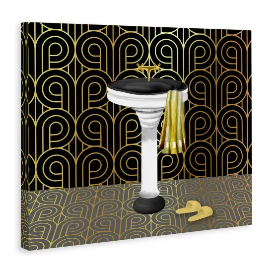 Stupell Industries Bathroom Sink Deco Style Canvas Design by Conrad Knutsen {3}