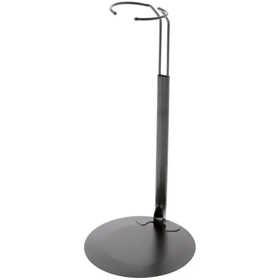 Plymor DSP-10B Black Adjustable Doll Stand, fits 16, 17, 18, 19, 20, 21, 22, 23, and 24 inch Dolls or Action Figures, Waist is 2.5" - 3.5" wide, 7" -9" around {1}