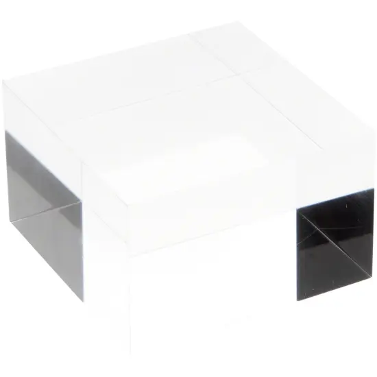 Plymor Clear Polished Acrylic Square Display Block, 2" H x 3" W x 3" D {2}