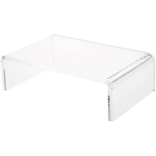 Plymor Clear Acrylic Rectangular Display Riser, 3" H x 10" W x 6" D (3/8" thick) {2}