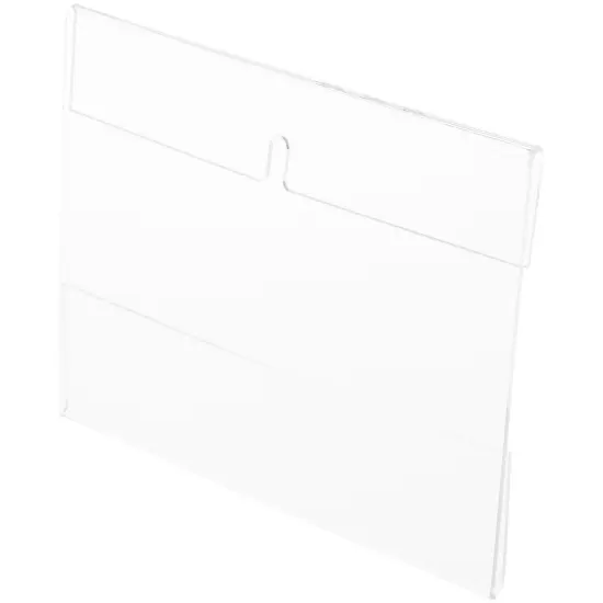 Plymor Clear Acrylic Top-Fold Literature Sign Holder Frame (Wall Mount), 7" W x 5.5" H {2}