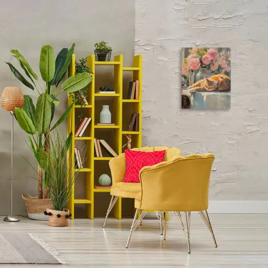 Stupell Industries Orange Cat Resting Canvas Design by Nini Art {2}