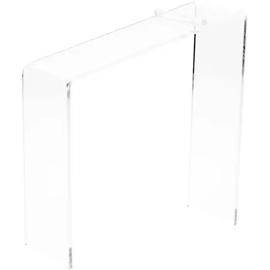 Plymor Clear Acrylic Elevated Heel Shoe Display Riser, 3" W x 9" D x 9" H {2}