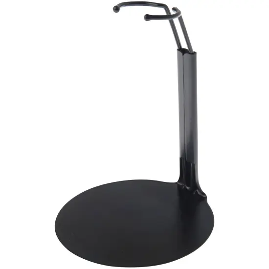 Plymor DSP-4125B Black Adjustable Doll Stand, fits 7, 7.5, 8, 8.5, and 9 inch Slim Waist Dolls or Action Figures, Waist is 1.125" - 1.5" wide, 3.25" - 4" around {1}