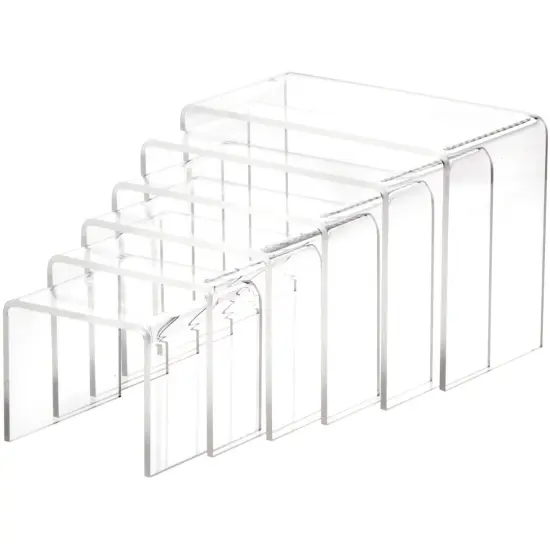 Plymor Clear Acrylic Square Display Risers {2}