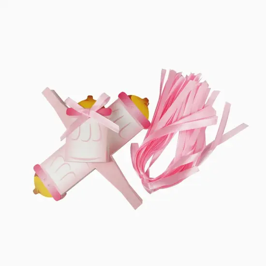 50 Pcs Baby Bottle Candy Boxes Shower Party Favors Pink {1}