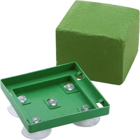 8 Pack Square Floral Foam Cage - Floral Foam Blocks with Suction Cup {2}