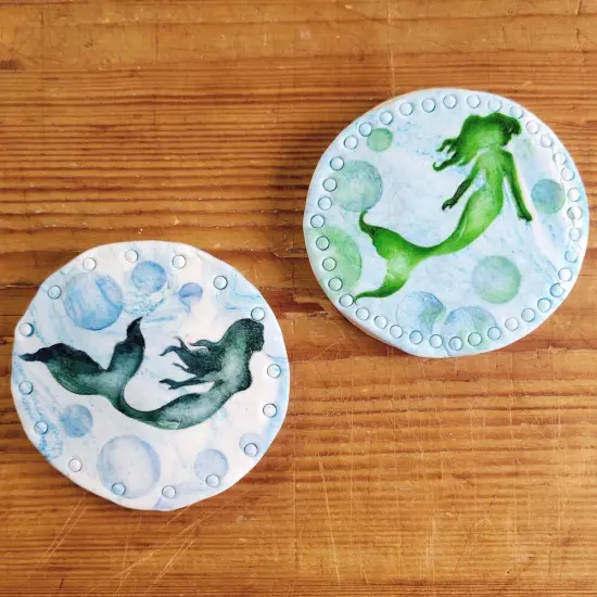 Mermaids Cookie & Craft Stencil | CM069 by Designer Stencils | Stencils for Royal Icing, Airbrush, Dusting Powder | {3}