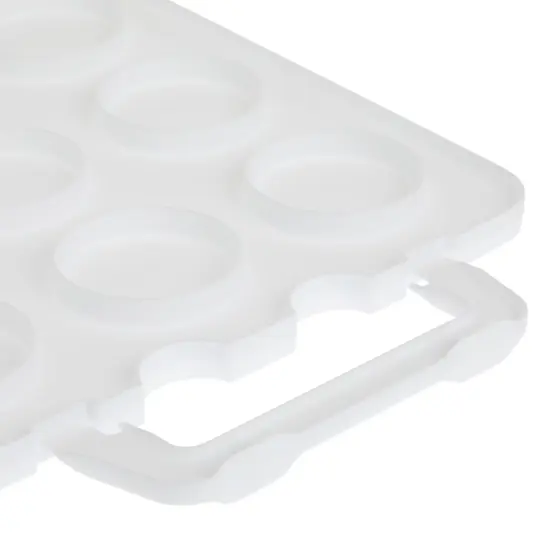 2 Tier Cupcake Carrier for 24 Cupcakes, Transport Container with Lid for Muffins (13.5 x 10.25 x 7.5 In) Clear {6}