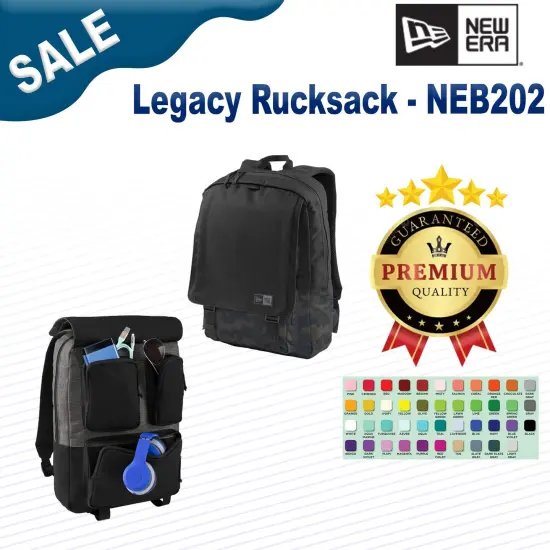 New Era&reg; Legacy Rucksack Black/Myth Cam {2}