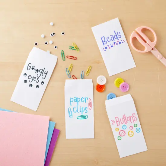 100-Pack #7 Small Money Envelopes for Cash 3.5x6.5 in, White 130 gsm, Self-Adhesive Paper Currency Envelopes for Budgeting, Saving Challenges, Banks, Coins, Seed Packets, Tips {5}