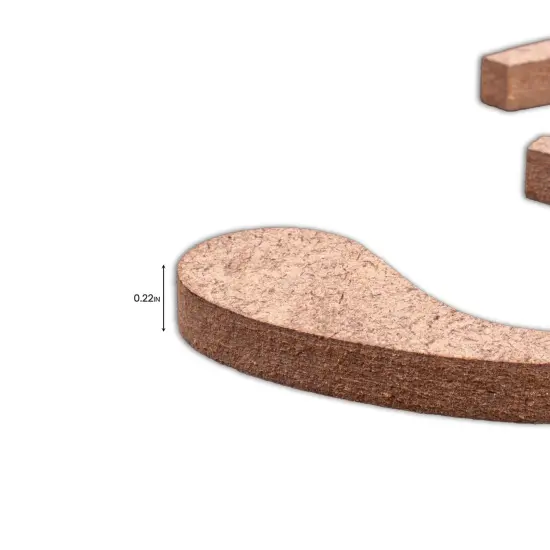 Little Birdie MDF Number 4" 1/Pkg-3 {5}