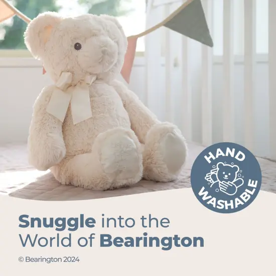 Bearington Baby's First Teddy Bear Plush, Creamy White, 12 Inch Creamy White Stuffed Animal, For Ages 0-14 {3}