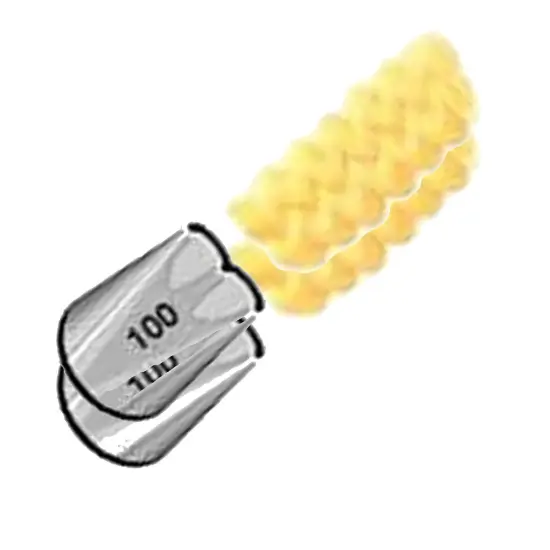 Magic Line Ruffle Decorating Tip Aluminum Korea Made {3}