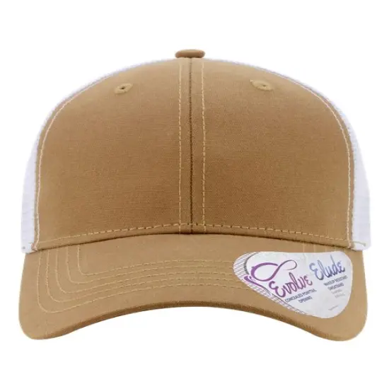 Infinity Her&reg; Women's Modern Trucker Cap Caramel/ White {1}