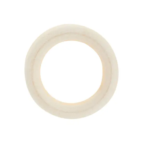 Unfinished Teal Wood Beads and Wooden Rings for Macrame, DIY Crafts (80 Pieces) Multicolor {5}