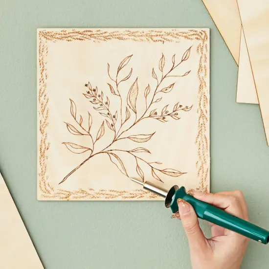 8 Pack Thin 8x8 Wood Squares for DIY Crafts, Unfinished 1/8 Inch Basswood Plywood for Laser Cutting, Wood Burning Brown {4}