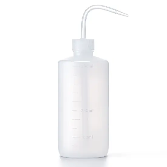 3-Pack Plastic Squeeze Bottles, Squirt Container with Angle Bent Tip, 16 oz Clear {5}