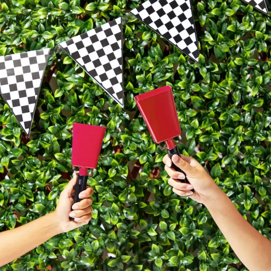 2 Pack 9-inch Cowbells for Sporting Events, Percussion Noise Makers with Handle for Football Games, Stadiums (Red) {3}