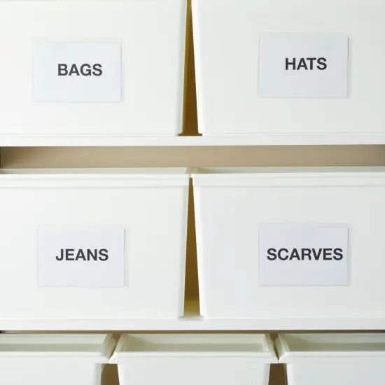 100 Pack Top Load 4x6 Photo Sleeves with Adhesive, Index Card Holder for Office Supplies, Clear Label Pockets for Small Business {4}