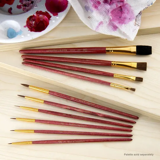 RSET-9153 | 10pc Camel Hair Variety Brush Set {3}