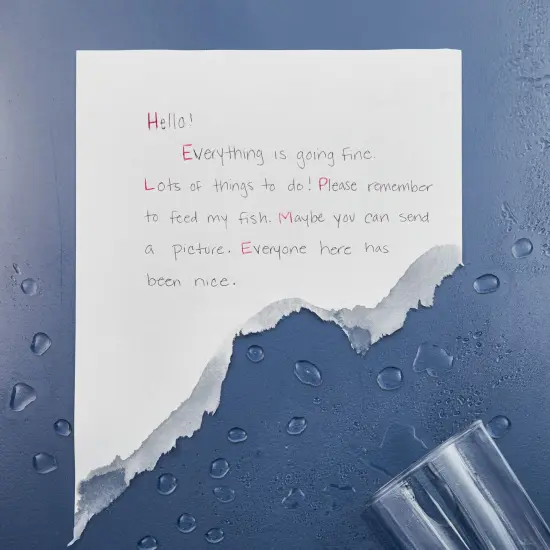 Juvale Spy Paper Dissolving Note Pad (4.25 x 2.75 in., 2 Pack) White {2}