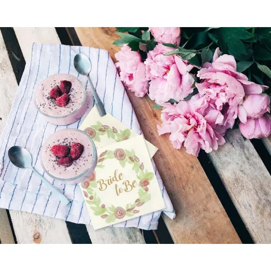 Bride To Be Party Supplies, Bachelorette Paper Napkins (5 x 5 In, 100 Pack) Multicolor {2}