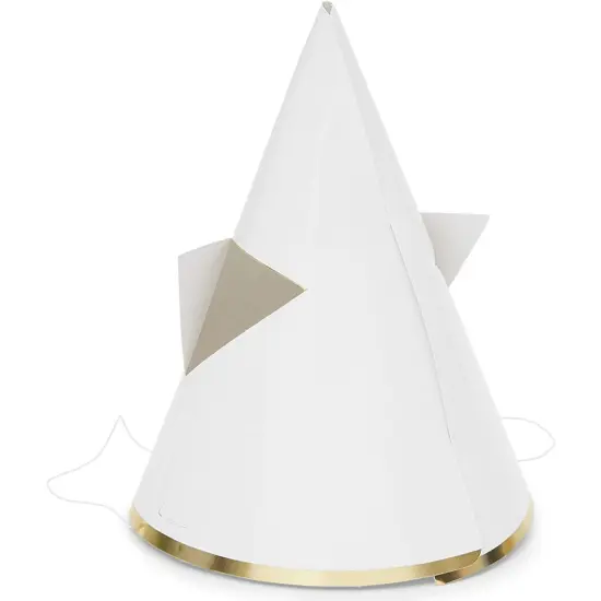 Cat Birthday Party Cone Hats (White, Pink, 24 Pack), Ages 3-14 {6}