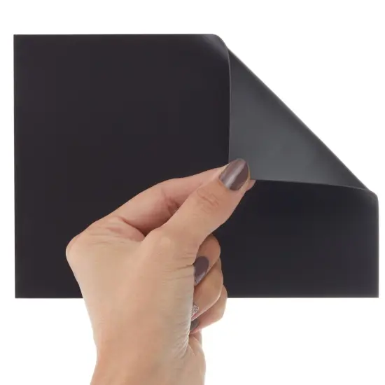 24 Pack Magnetic Sheets for Die Cuts, 5x7 In, Non-Adhesive, Easy-To-Cut for Crafts, Storage, Refrigerator Black {6}