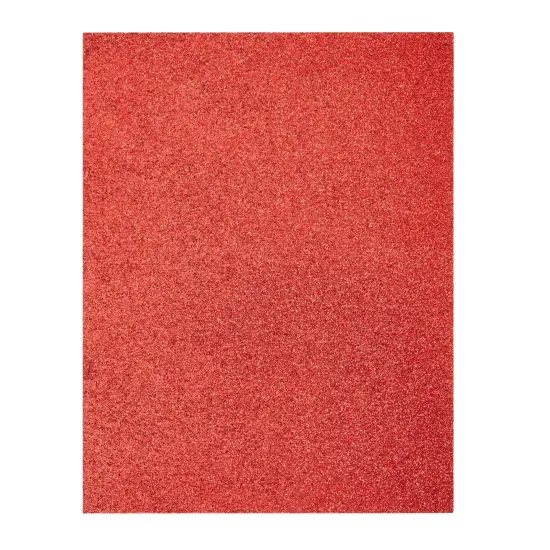 24 Sheets Red Glitter Cardstock Paper 8.5 x 11 for Scrapbooking, DIY Projects, Arts and Crafts (280gsm) {7}