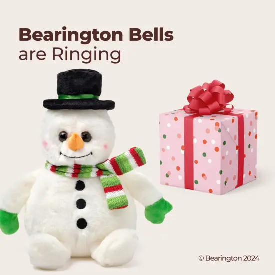 Bearington Big Snowball Snowman Plush, 14 Inch Snowman Stuffed Animal, Ideal Stuffed Christmas Animals Gift for Toddlers, Kids & Teens, For Ages 3-14 White {5}