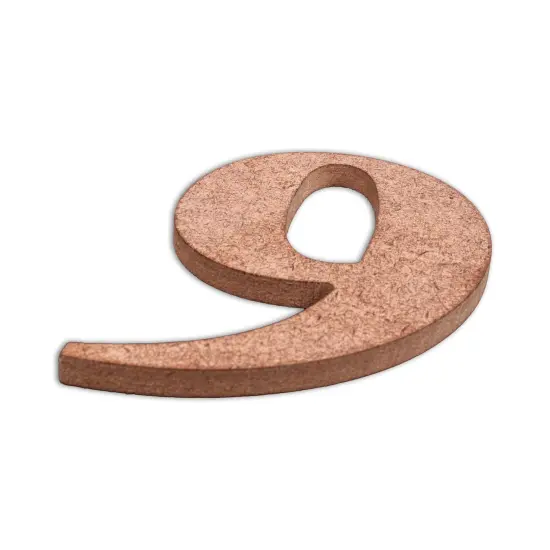 Little Birdie MDF Number 4" 1/Pkg-9 {3}