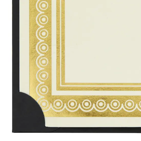 24-Pack Black Award Certificate Holders - Bulk Certificate Holders for Graduation, Diploma, Employee Appreciation, Certifications (fits 8.5x11) {7}