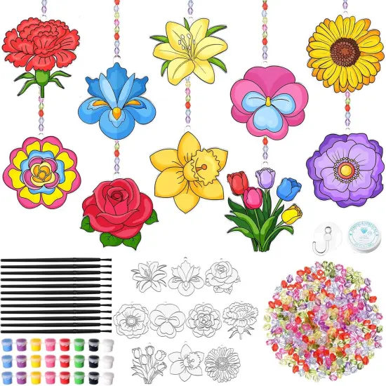30 Set Spring Craft Kit Suncatchers Kit Spring {1}