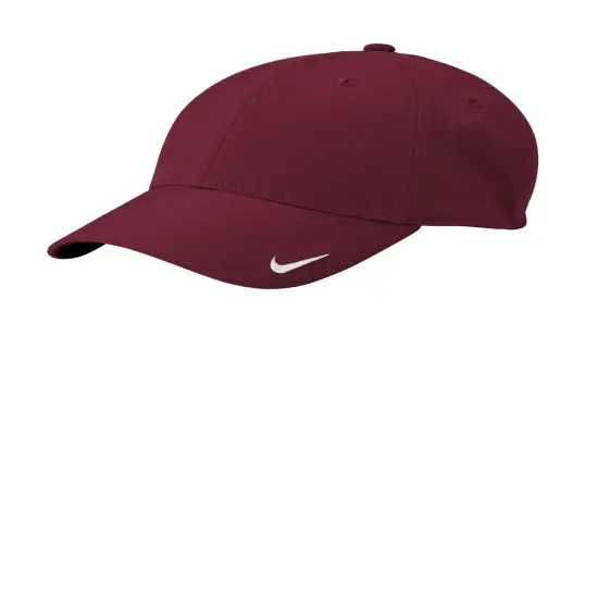Nike&reg; Dri FIT Legacy Cap Moisture Wicking Adjustable Sports Hat with Classic Style Deep Maroon {1}