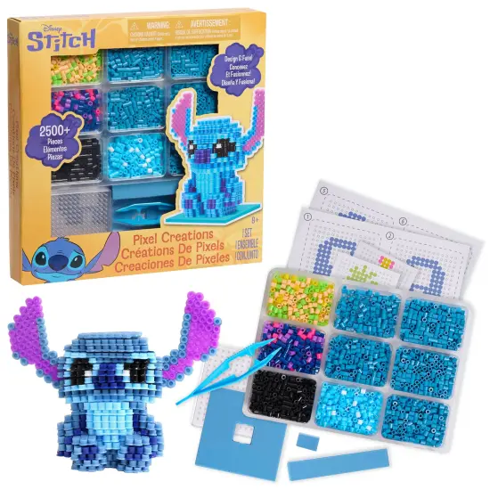 Tara Toy: 3D Pixel Creations - Disney Stitch - 2500 Beads Kit, DIY Your Own 3D Character Figure, Design-Fuse-Display, Building Art-Craft Set, Licensed {4}