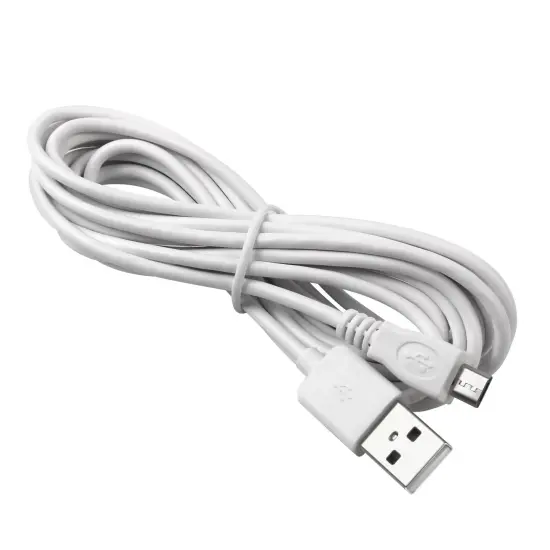 Insten Micro USB Charging Cable 10ft, Cell Phone Charger for Data Transfer Cord for Sony Playstation 4, PS4, Samsung LG Smartphones White {2}