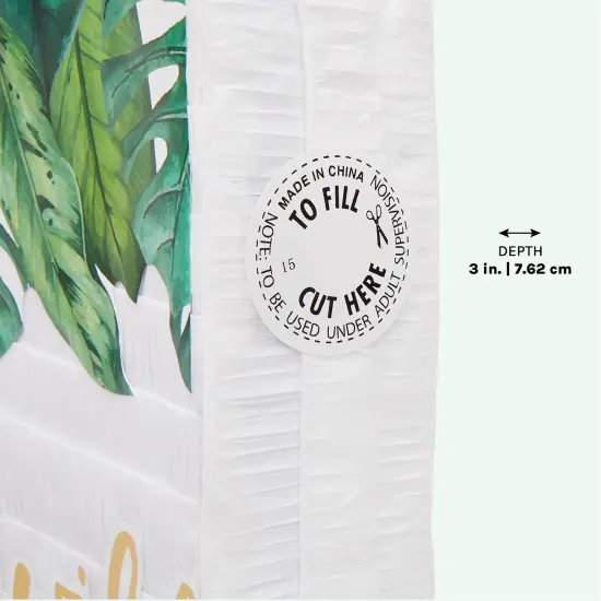 BLUE PANDA Number 1 Pull String Pinata for Wild One 1st Birthday Safari Animals Party Decorations, Jungle Pinata, Zoo Theme Party Supplies (16.5 x 11.6 x 3 In) Green {5}