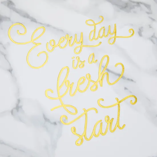 Marble and Gold Foil 3 Ring Binder with Pockets, Portfolio Organizer with Clipboard (10.5 x 12.5 Inches) White {6}