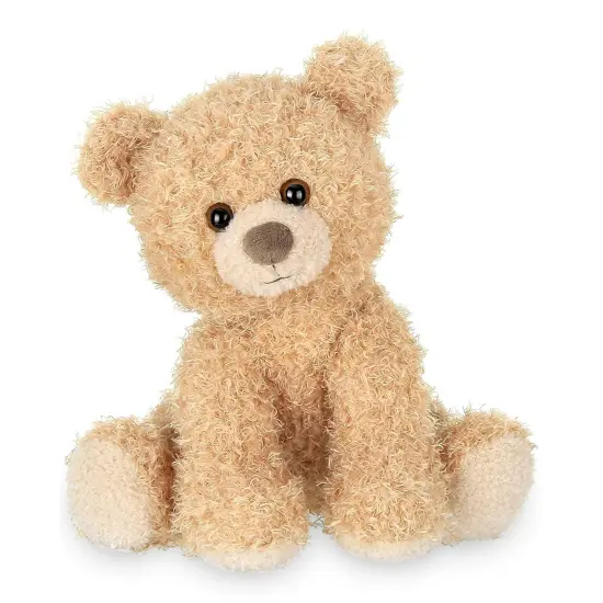 Bearington Curlie Plush Teddy Bear Stuffed Animal, 10.5 Inch, For Ages 1-14 Brown {1}