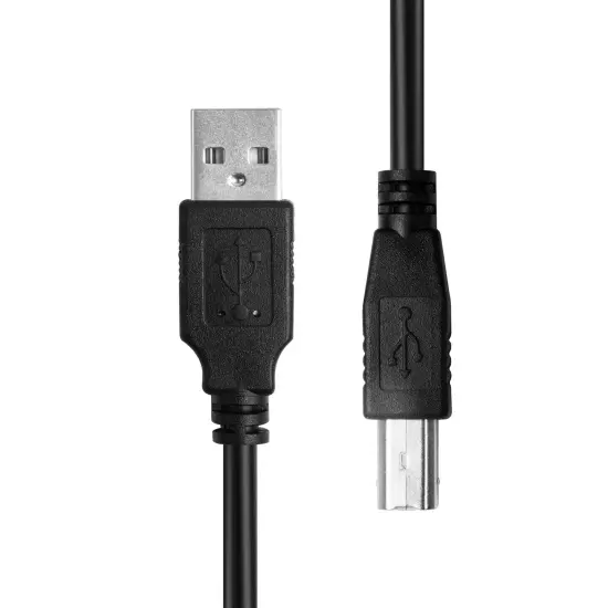 Insten 10ft USB A to USB B Printer Cable High Speed USB 2.0 Type A Male to Type B Male Printer Scanner Cable Cord 10' for HP Printer Epson Printer Canon Lexmark Black {5}