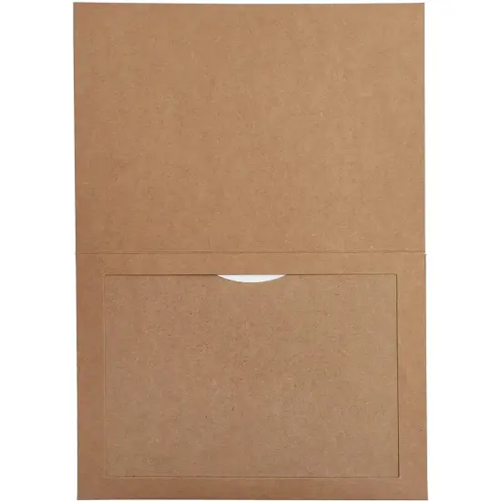 36 Pack Brown Kraft Paper Photo Insert Cards with Envelopes for 5x7 Inch Photos (5.5x7.75 in) {4}